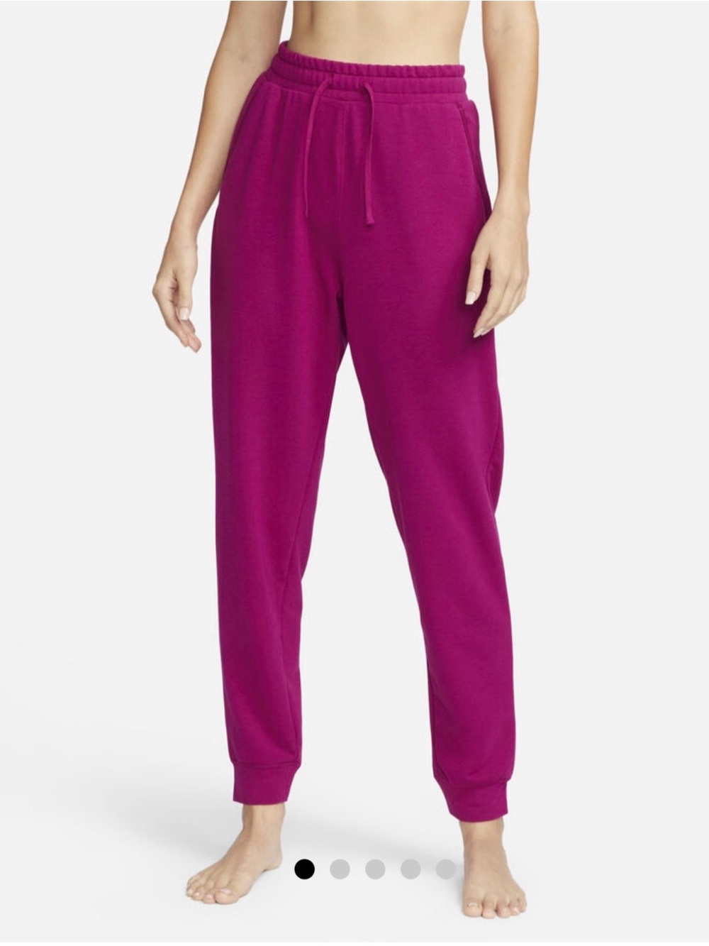 Nike Yoga Magenta Jogger Pants | Size XL